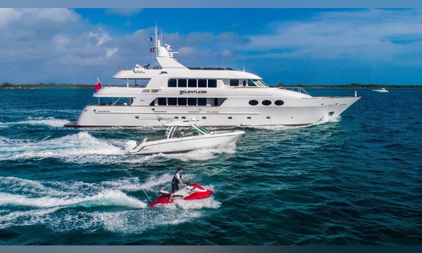 145′ Trinity Yachts Tri-Deck Motor Yacht RELENTLESS For Charter